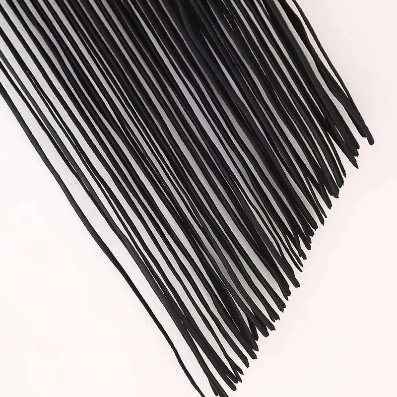 Laxsesu Tassel Pullovers For Women Sweater Stretch Knitted Sexy Top Summer 2024 New Strapless Fashion Black Jumpers Female