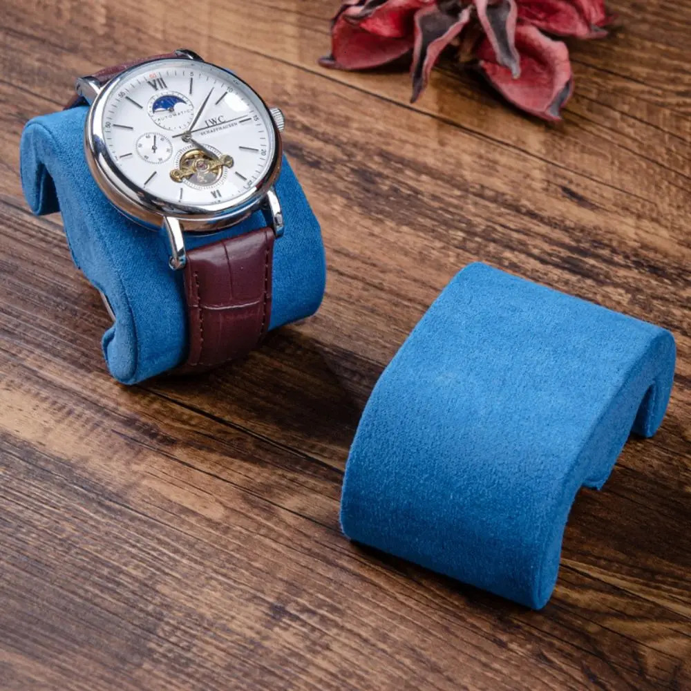 Soft Suede Velvet Watches Storage Pillow Display Fixed Wristwatch Cushion Multi Functional Fixed Pillows Bracelet 251107