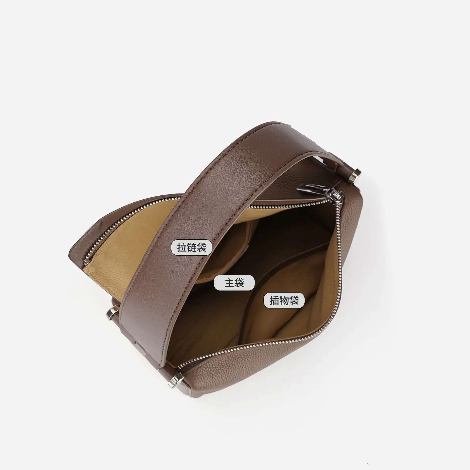 New Soft Couch Pillow Boston Bag 100% First Layer T Cow Leather Women's Handbag Simple Wide Strap Commuter Female Tote