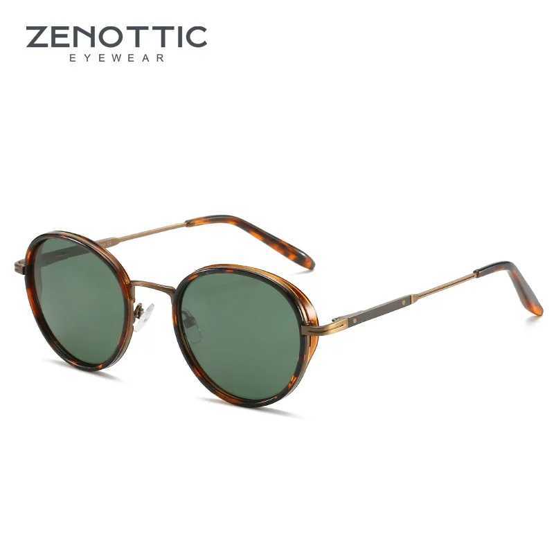 ZENOTTIC Steampunk Sunglasses Round Polarized Mirror(01 color) Sun Glasses for Women Men Vintage shades UV400C250411