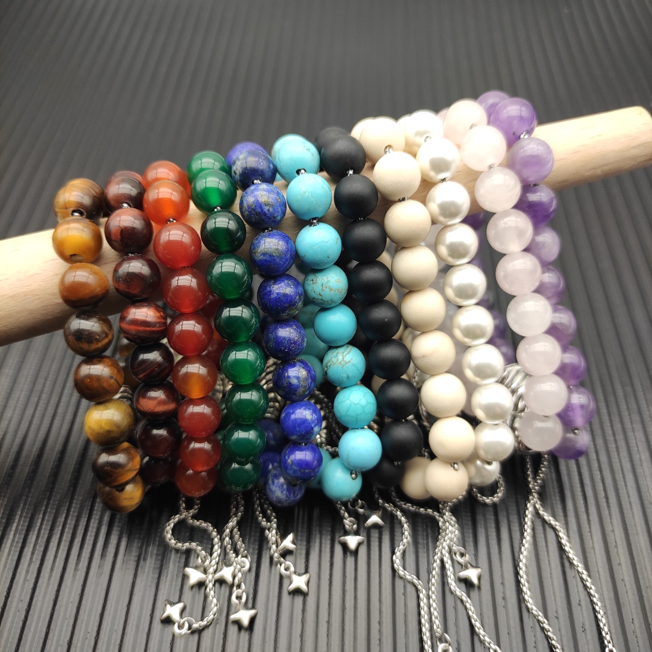 Designer Bracelet Fashion Colorful beaded bracelet Women Men Couple Bracelet Crystal agate Pearl Luxury bracelet High quality gift