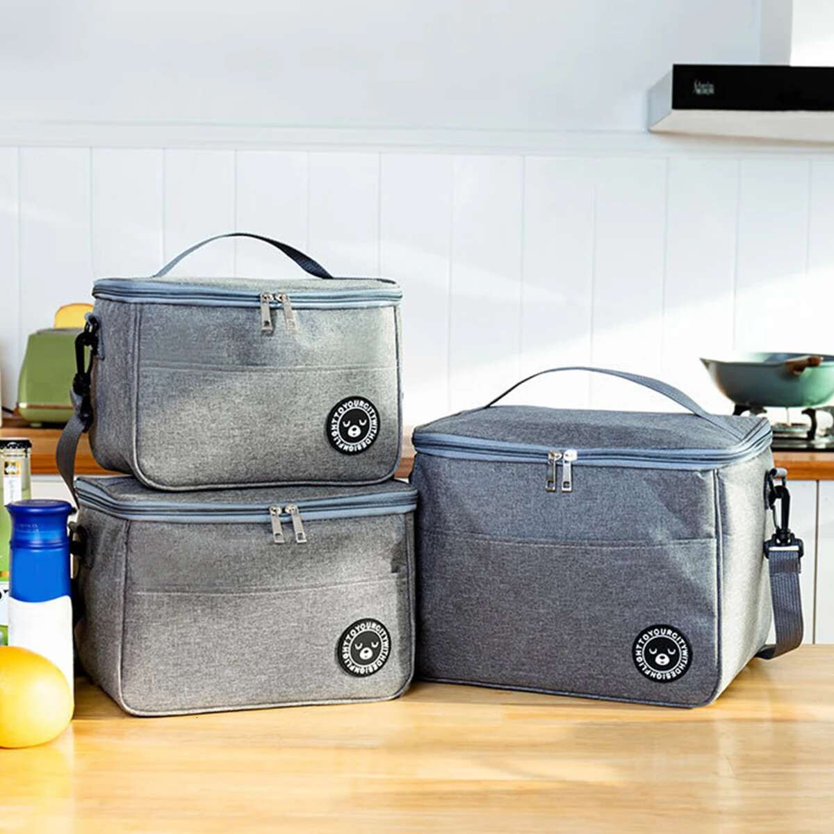 Capacity Hand Held With Shoulder Strap Insulated Box Bag Student Thickened Waterproof Lunch Bag Zmt