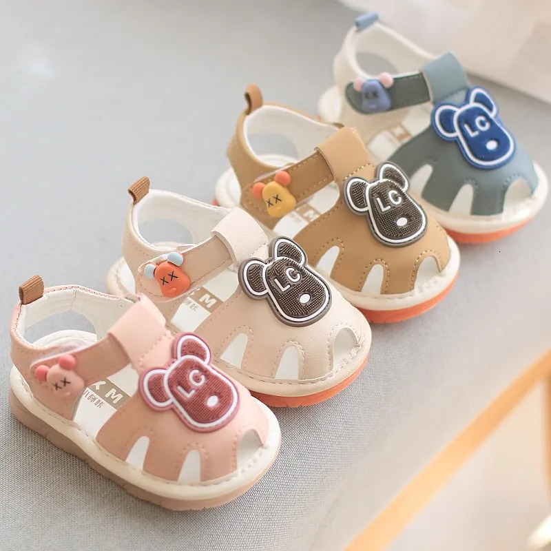 Summer Baby Boy Girl Cartoon Beach Soft Sole Sandals 0-2 Years Children Toddler Sandal Whistle Shoe Kids Shoe Infant Sandals 250408