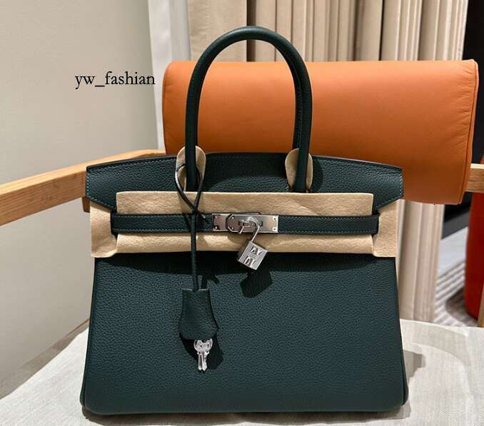 Designer Women Bag Handbags H Tote High Quality 20Cm/25/35 Genuine Leather Handmade Gold Sier Hardware Lock Interior Zipper Pocket Fashion Bags Shoulder Bags 411
