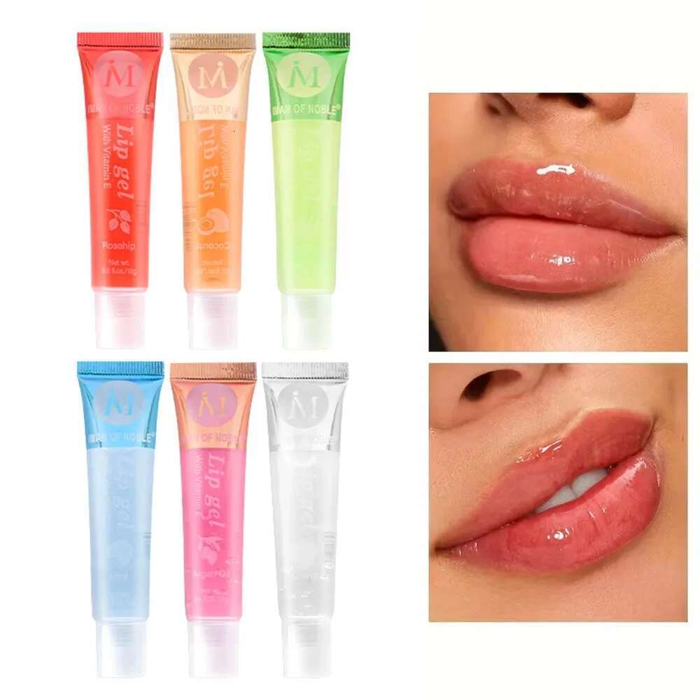 1Pc Random Fruit Flavor Glossy Oil Set Clear Hydrating Moisturizing Lip Gloss Women Lips Makeup Wholesale