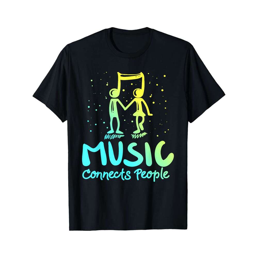 Designer T shirt Music Teacher Shirt Sunflower Music Notes Musician Singer - 220g Tshits