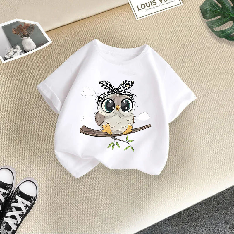 Ddmyshoesvip Girls T Shirt Short New Western Style Top Boys Half Sleeved Children S Summer Clothing
