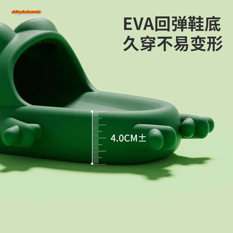 Wacky Frog Slippers for Couple Casual Cartoon Beach Shoes Women Slides Summer Open Toe Slipper Sandal Home Flip ps Footwear ddmykukumalu