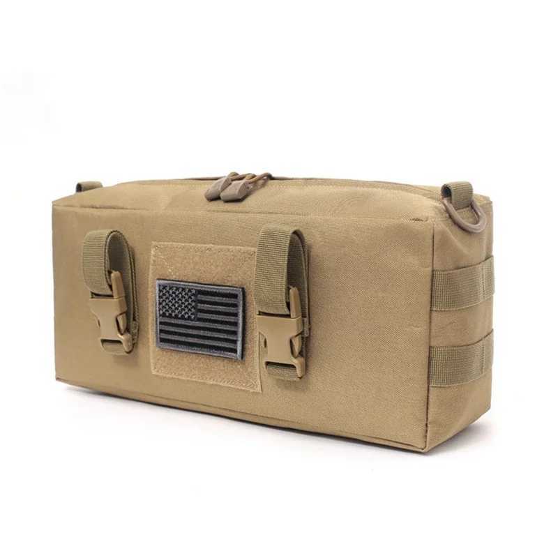 Military Tactical Backpack Travel Camping Bag Army Accessory Nylon Outdoor Sports Fishing Sling Hiking Hunting Men Molle PouchC250407