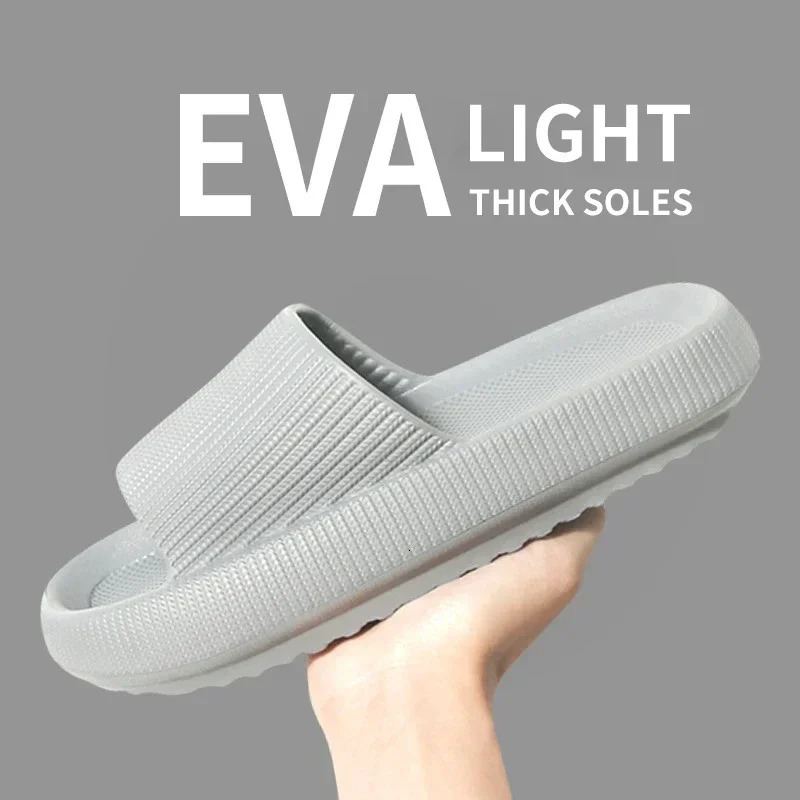 Slippers Men Women Wear Thick-soled Non-slip Summer Quarters Bathroom Shower Eva Sandals 250408