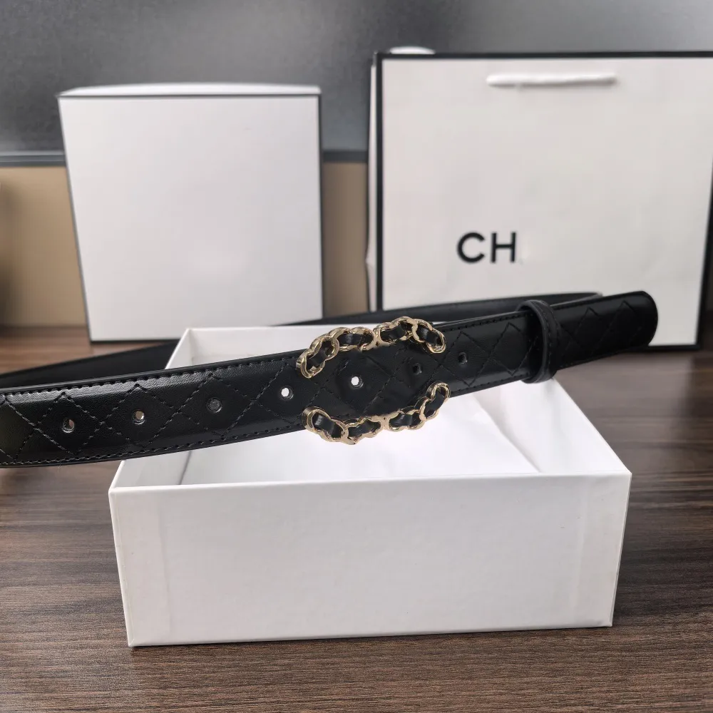 designer belts for women Luxury Belt 3.0cm genuine leather fashion Weaving needle buckle Diamond box pattern designer classic buckle belt