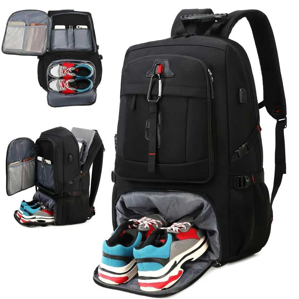 1pc Waterproof Hiking Camping Backpack Trekking Bag Oxford Cloth High Capacity Travel Backpack Outdoor Sport Mountaineering BagC250407