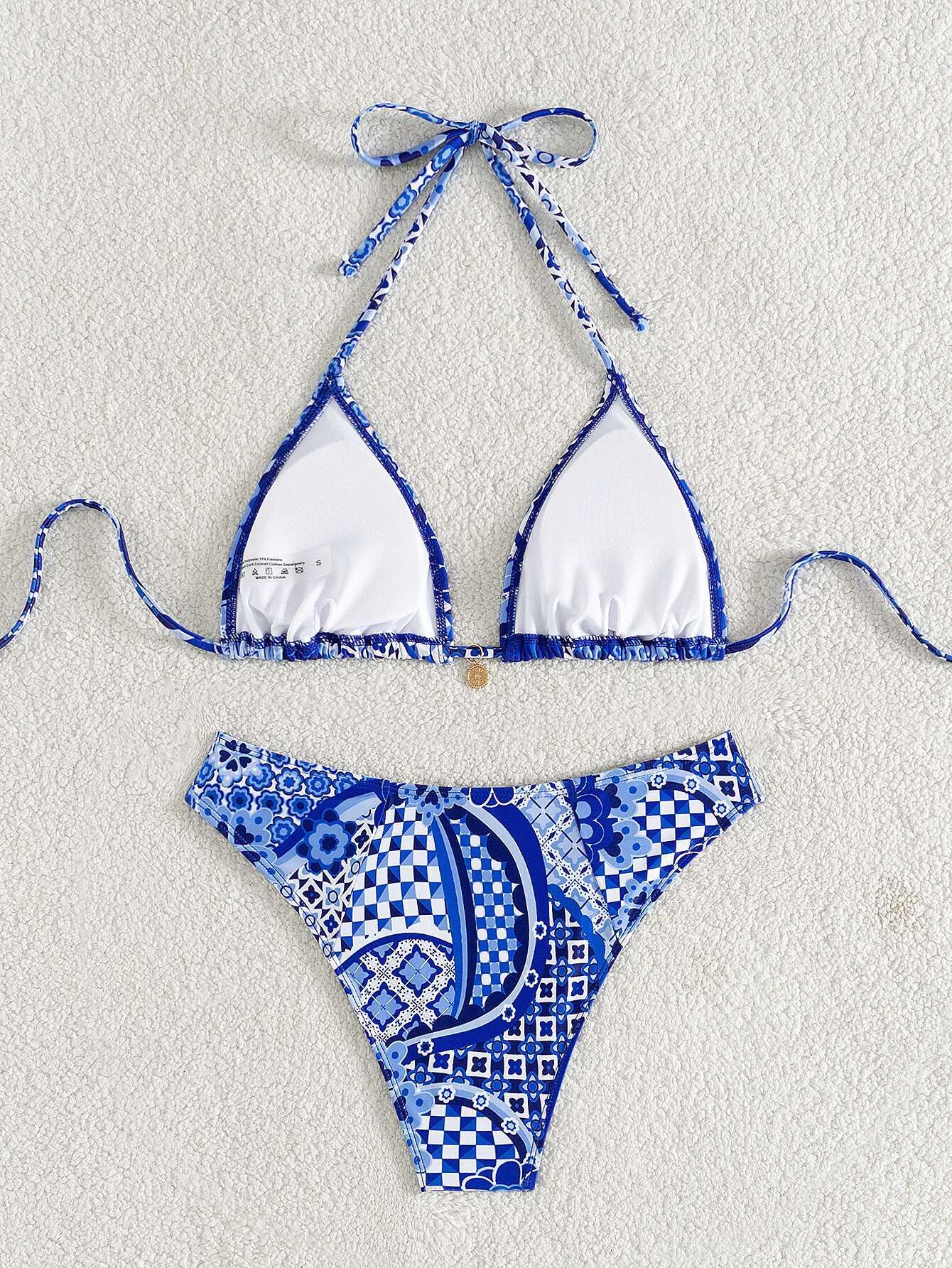 Dongdumaoyi Sexy Orange Print Bikinis Sets Women Luxury Push Up Bra Bikini Swimsuit Trend Summer Bathing Suit High Waist Swimwewar