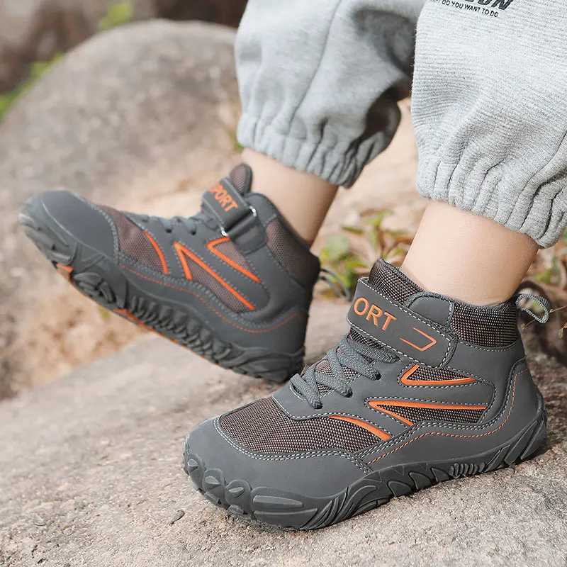 Little/Big Kid Wide High Top Barefoot Shoes 124 Street Sle Minimist Sneakers Suitable for Boys/Girls W250407