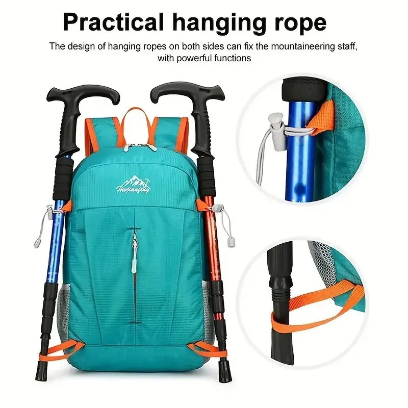 Lightweight Handy Packable Backpack 20L Foldable Hiking Backpacks Water Resistant Small Folding Daypack for Travel 250407