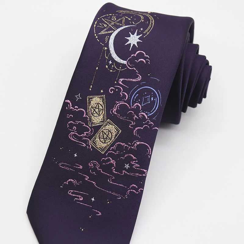 Anime Cosplay Ties Harajuku Men Wen Uniform Black College Clothing Adt Student Accessories Necktie Christmas Gifts X250407