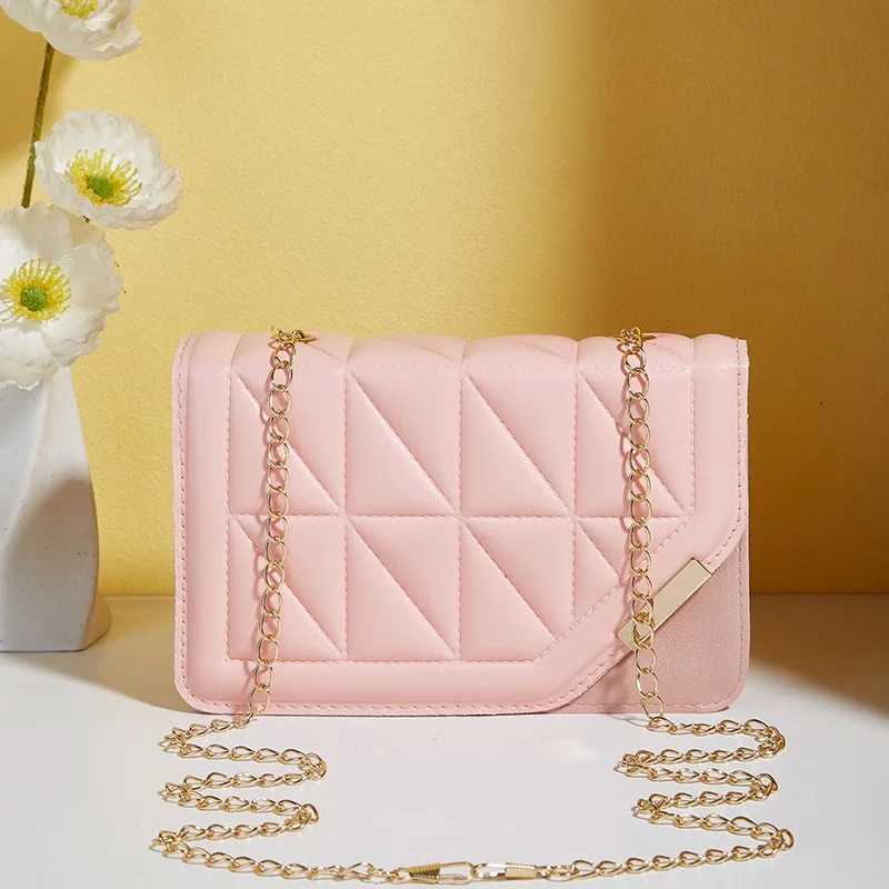 New Arrival Black luxury handbag and wallet womens PU leather messenger shoulder bag plain weave womens cross body bag T250407