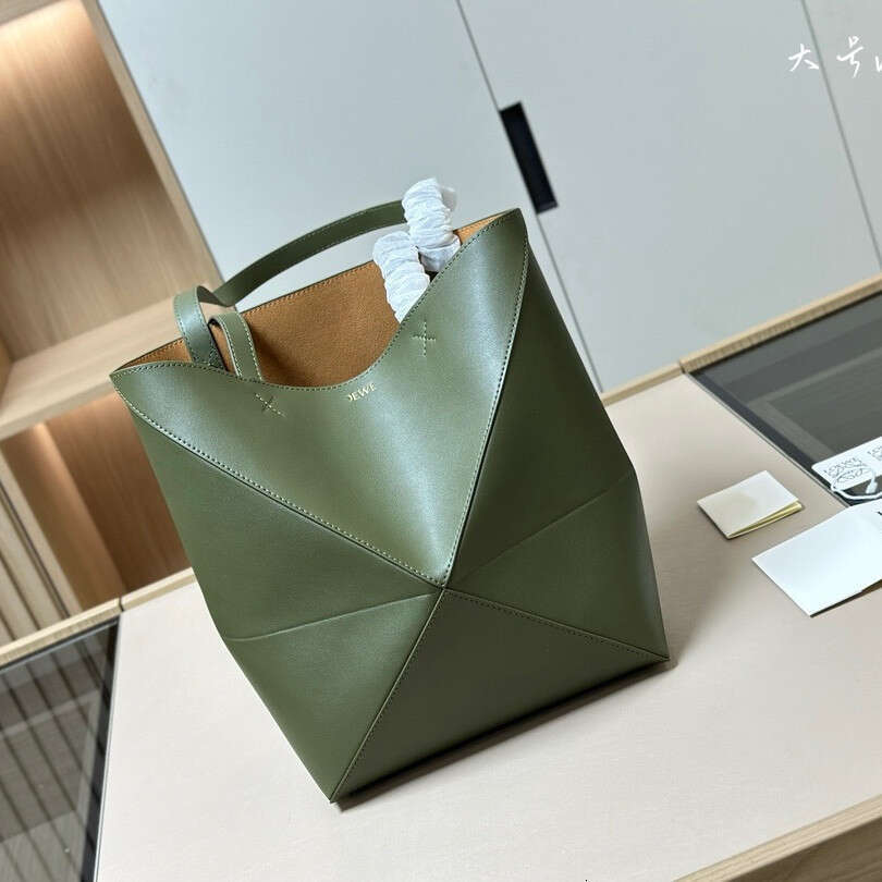 2024 New Luojia Puzzlefold Variant Folding Geometry Handheld Crossbody Large Capacity Tote Women's Bag