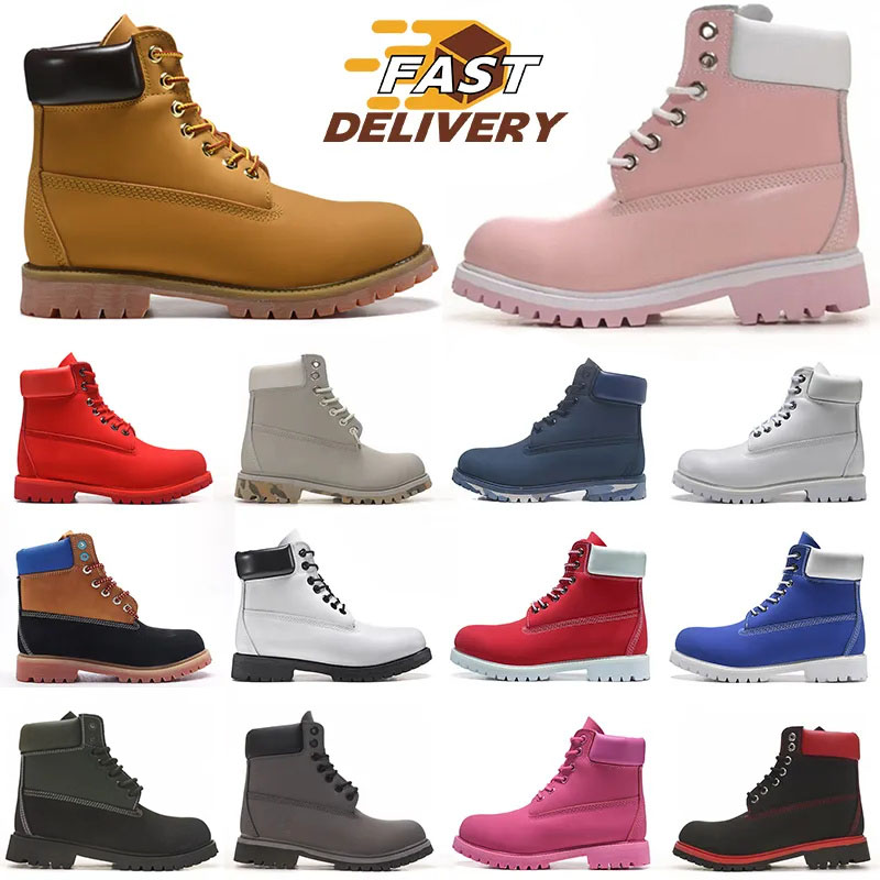 2026 designer boots men women wheat black white brwon grey pink red army green blue Ankle booties mens trendy booties winter shoes US 11