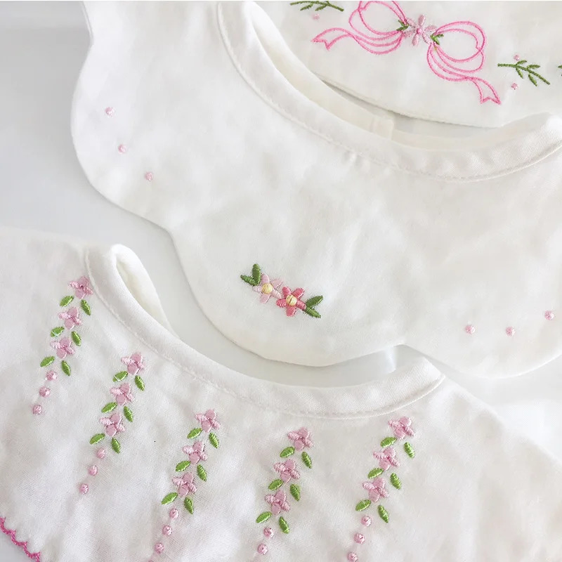 INS born Baby Bibs Cotton Gauze For Boys And Girls Saliva Towel Absortbent Drooling Cloths Thin Summer Spring Saliva Pocket 250408