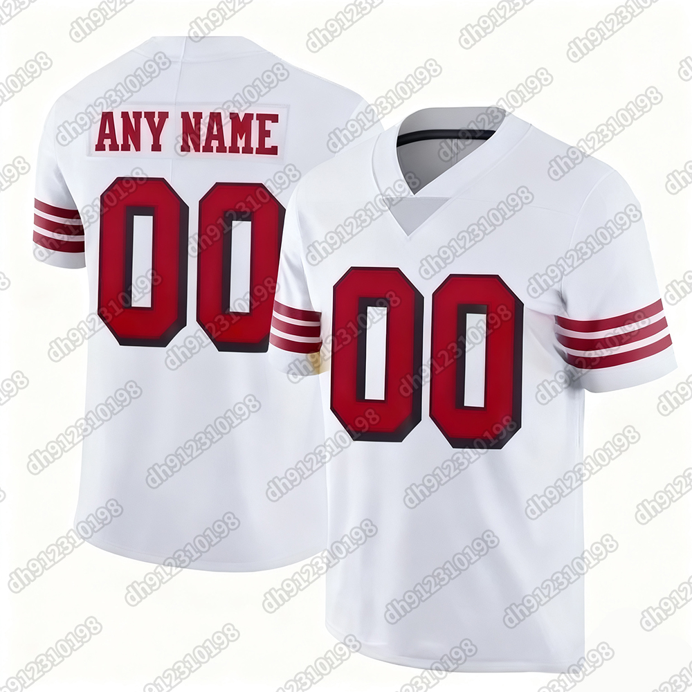 Custom Football 2025 Rivalries Jersey Brock Purdy George Kittle Fred Warner Christian McCaffrey Mac Jones Competitive version jersey Men's, women