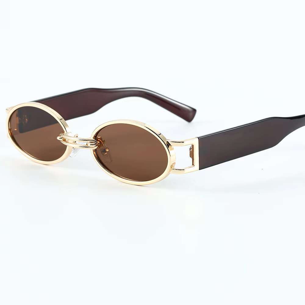 Manufactory Direct Retro Metal PC Oval Steampunk Small Frame Eyewear Uv400 Shades Sunglasses