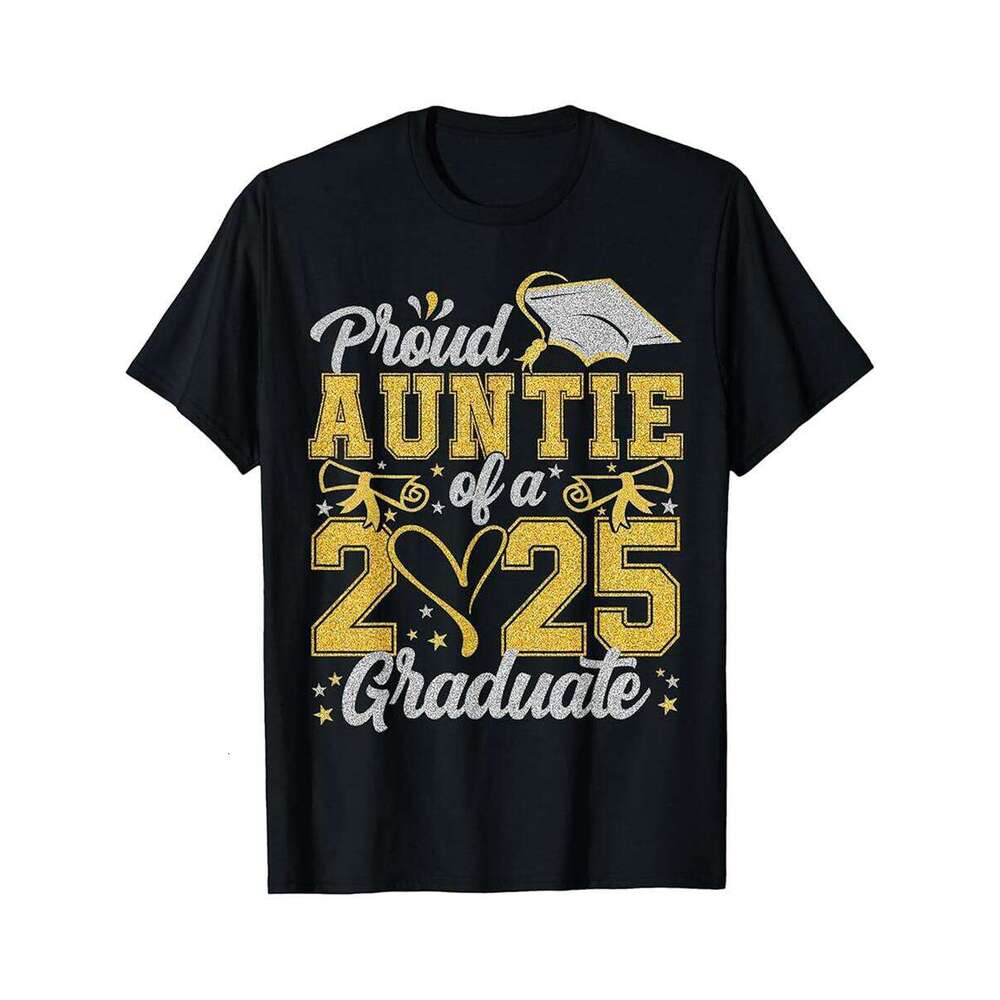 Designer T shirt Proud Bonus Dad of a Class of 2025 Graduate Graduation - 220g Tshits