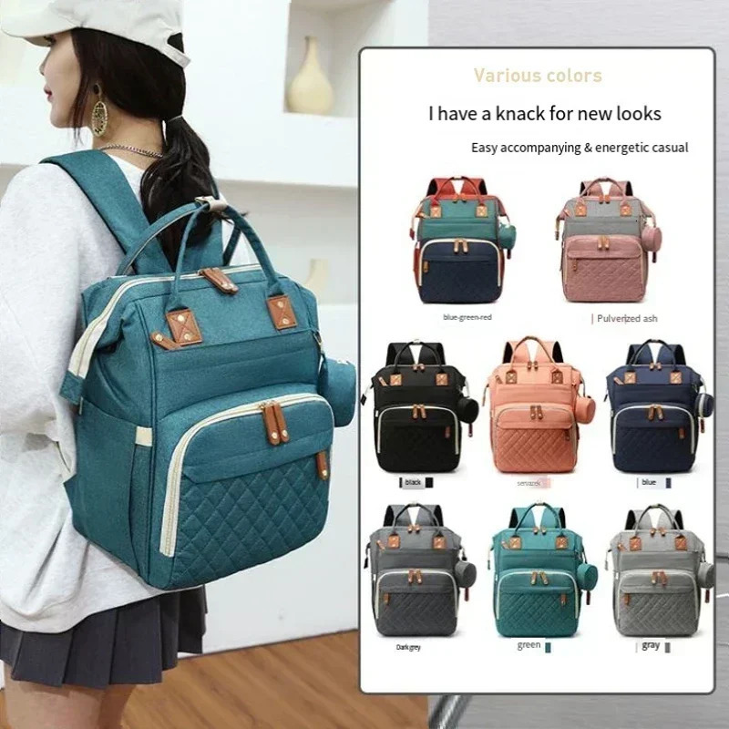 Portable Mommy Bag Large Capacity Shoulder Mother Bag Stroller Hanging Bag Multi-functional Fashion Travel Diaper Bags 250407