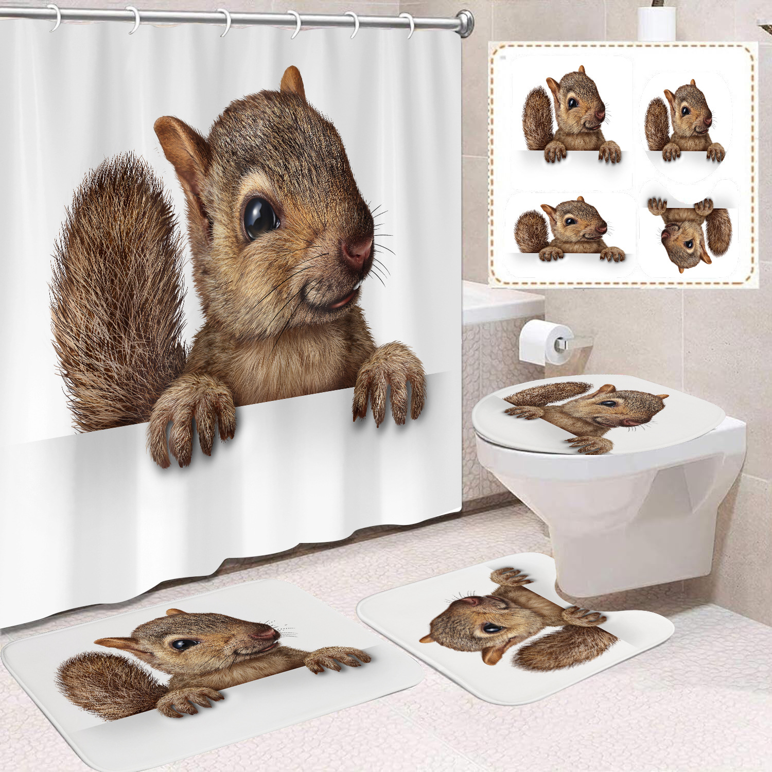 YL-37660 Factory direct sales watercolor daisy bathroom shower curtain/toilet partition curtain/no-drill curtain/shower curtain