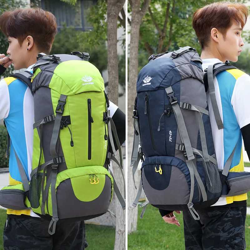 Hiking Backpack Men Women Large Capacity Outdoor Waterproof Trekking Climbing Bag Multi-function Travel Camping Storage BagsC250407