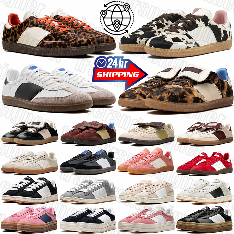 with box free shipping designer casual shoes original chaussure Cow Print White Black green Pink Glow Sky Blue outdoor men women sports running shoe