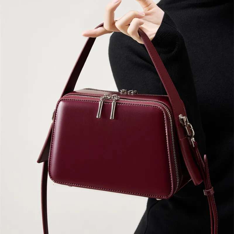 Fashion Underarm Cowhide Genuine Leather Handbags Women Vintage Shoulder Crossbody Bag Female High Quality Tote Bags