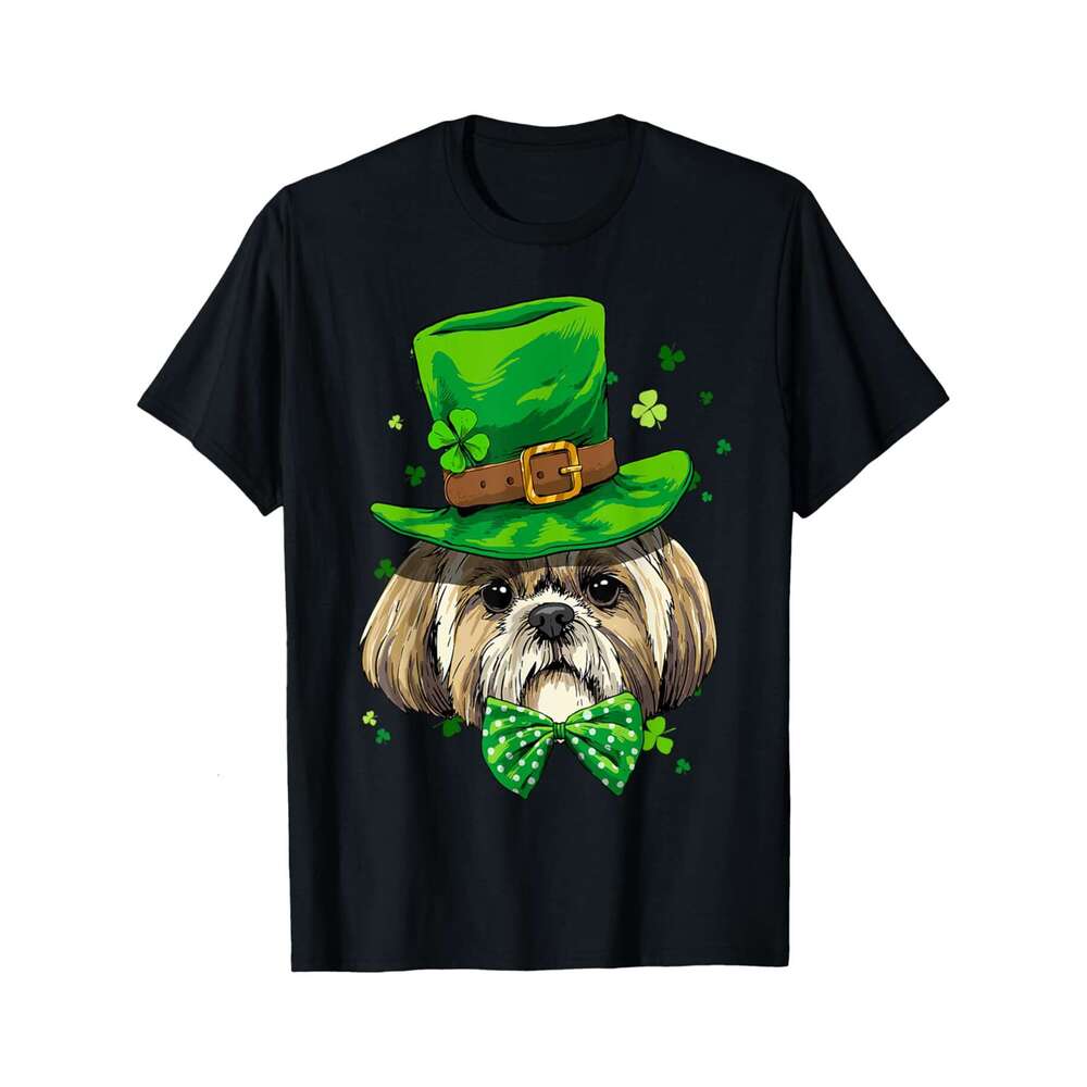 Designer T shirt Shih Tzu Shirt Floral Shih Tzu Dog Face Pet Shih Tzu Lover - 220g Tshits