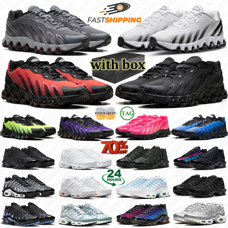with box designer shoes tns running shoes sport sneakers for men women pink black white grey mens outdoor sports trainers size35-46