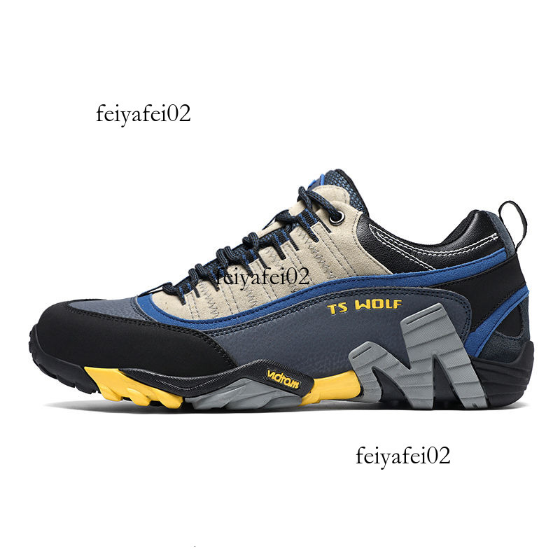 Top Summer American Foreign Trade Leather Outdoor Shoe Men' Shoe Mountaineering Shoe Women' Shoe Waterproof and Anti lip Hiking Shoe Tourit 