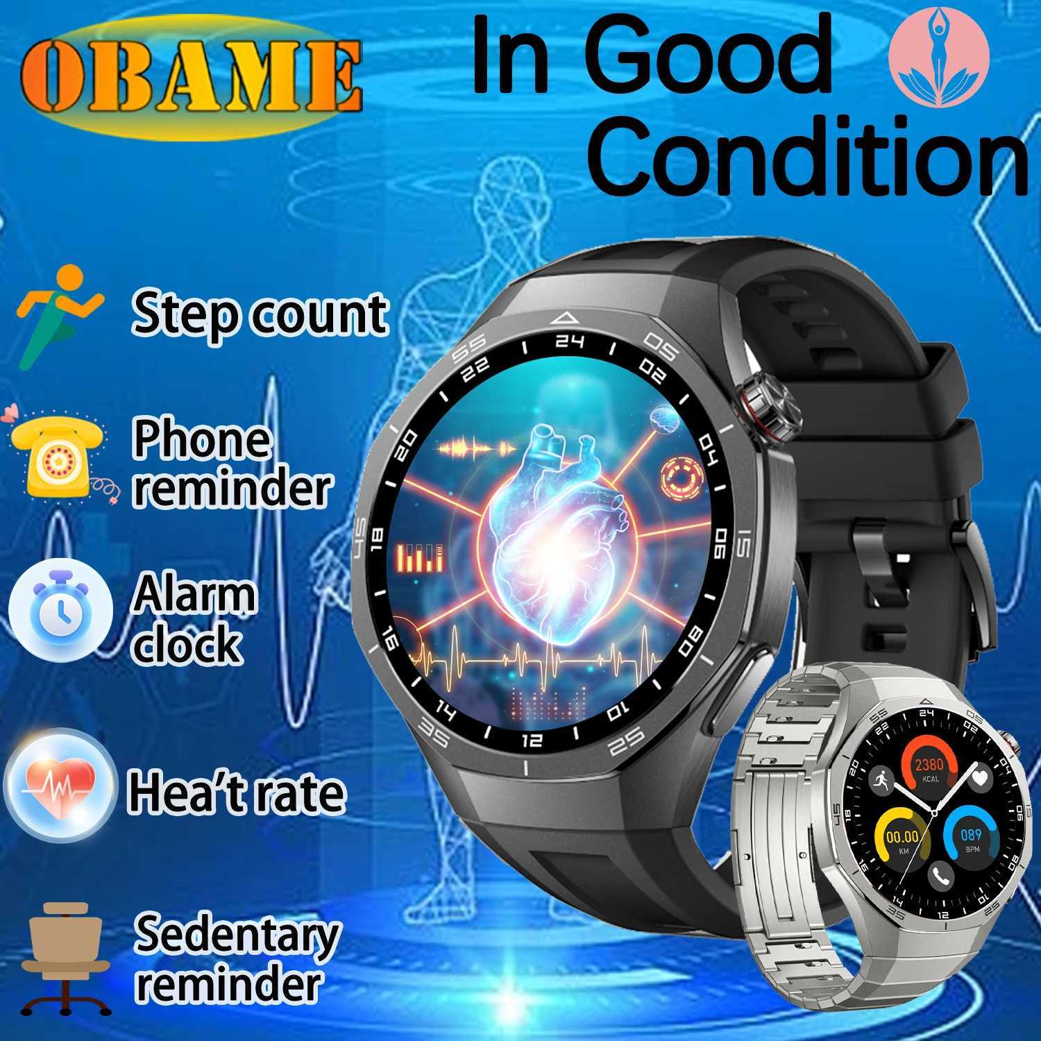 New GT5 Pro smartwatch 1.52 inch AMOLED Snoth call detection heart rate health monitoring watch for menXJ250408