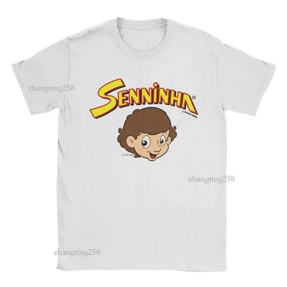 Senninha 1997 Ayrton Senna Mens T Shirt Leisure T Shirt Short Sleeve Round Neck T-Shirt Pure Cotton Party Tops X250607
