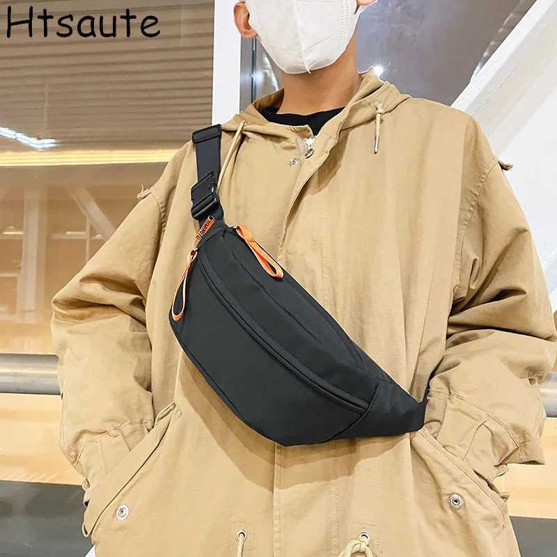 Mens Fanny Pack Youth Outdoor Sports Running Bicycle Waist Bag Mens Fashion Shoulder Strap Bag Travel Phone Bag Z250407