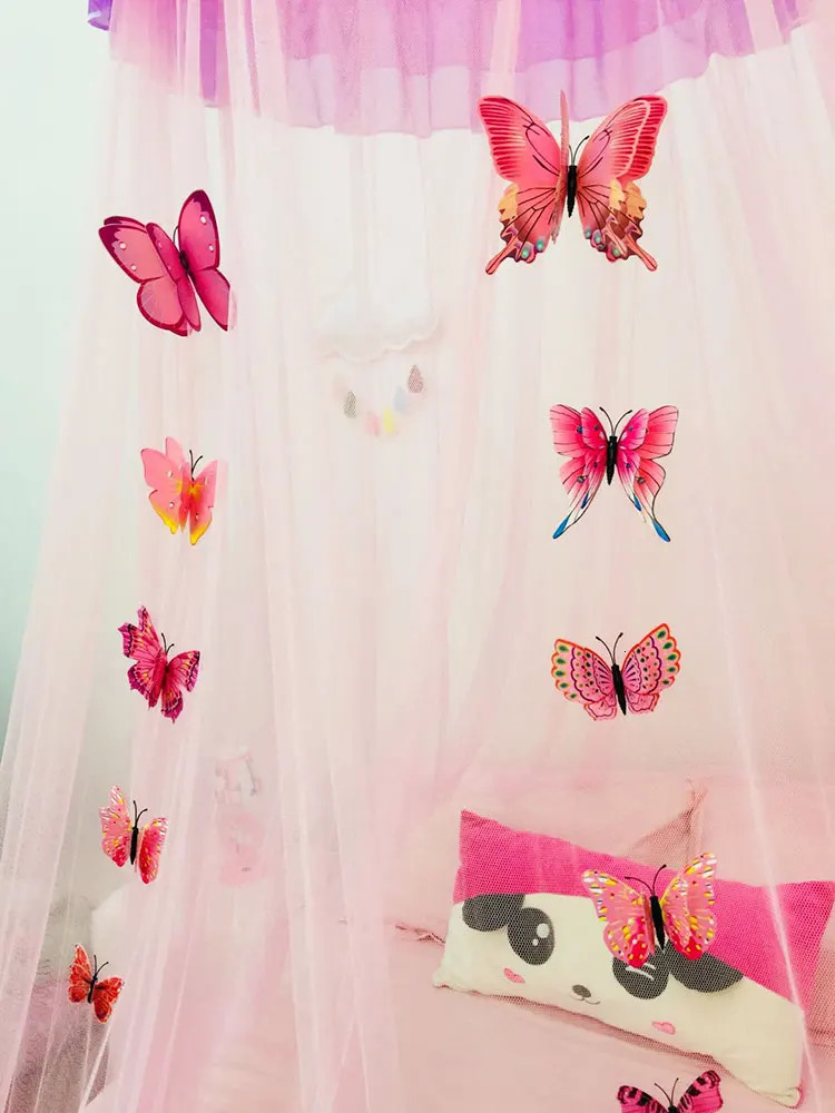 childrens mosquito net single hole dome princess mosquito net 1.35m/1.5m/1.8m bed ceiling childrens romantic tent 250408