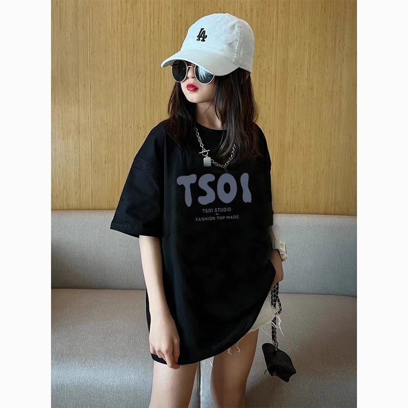 Ddmyshoesvip Pure Cotton Girls Short Sleeved Summer New Item Medium And Large Letter Printed Children S T Shirt Top Trend