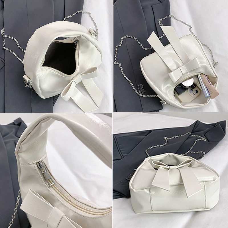 New Arrival Elegant bow design womens handbag mini leather shoulder bag new small cross body bag new solid womens wallet womens handbag T250407