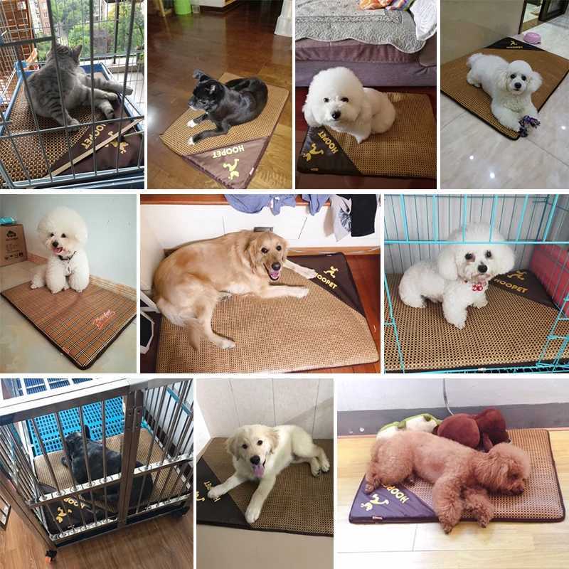 Hoopet summer cooling pad breathable pet dog cat sleep pad self cooling pad portable ice pad pet accessories Y250407