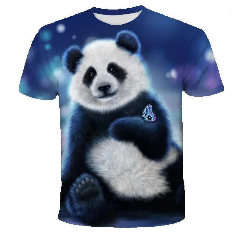 Fun and casual 3D cartoon economy men, Krasnot sunglasses, men's round neck clothing, fashionable T-shirt
