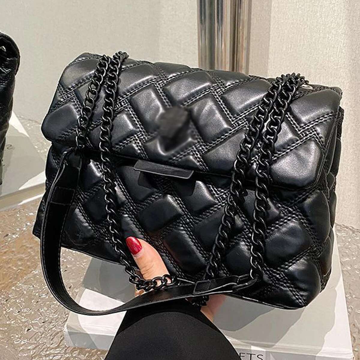 Elegant Women s Designer Leather Shoulder Bag Stylish Chic Vintage Crossbody Purse For Dinner Daily Glamour Lzt