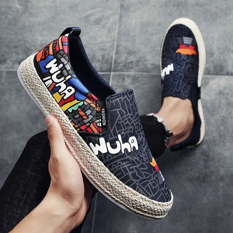 2025 New Summer Breathable Men's Casual Fabric Designer Men's Shoes Thick soled Walking Shoes Comfortable and Trendy Running Casual Shoes1