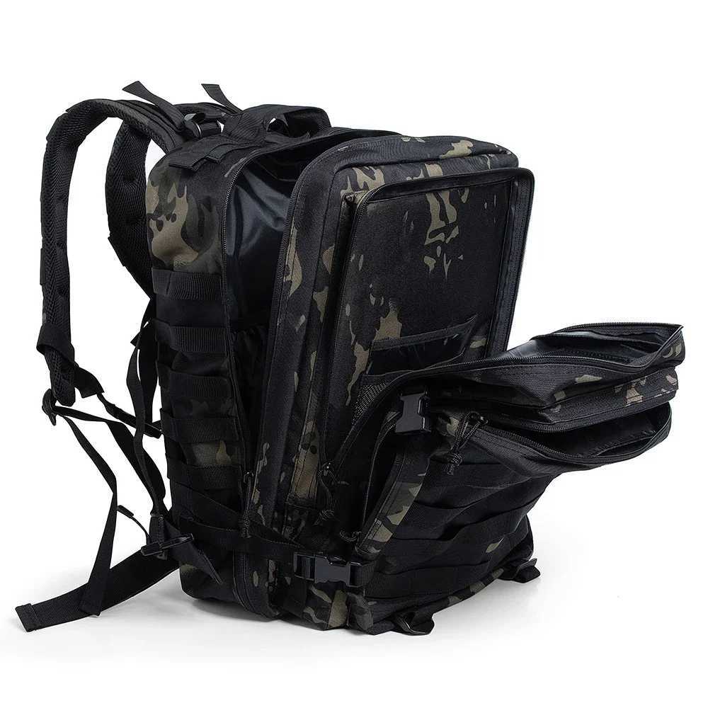 50L Tactical Backpack Men Camouflage Bags Molle backpack Hunting Trekking Rucksack Outdoor Waterproof Hking Treeking Bug Out BagC250407