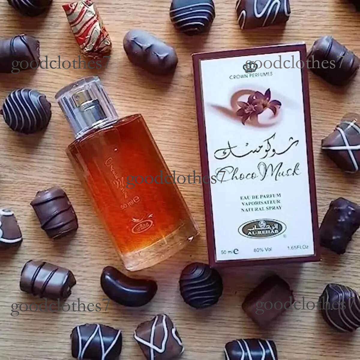 Hot Sale Al Rehab Choco Musk Womens Spray 50ml Arab Dubai Cologne Dee Crown Perfume