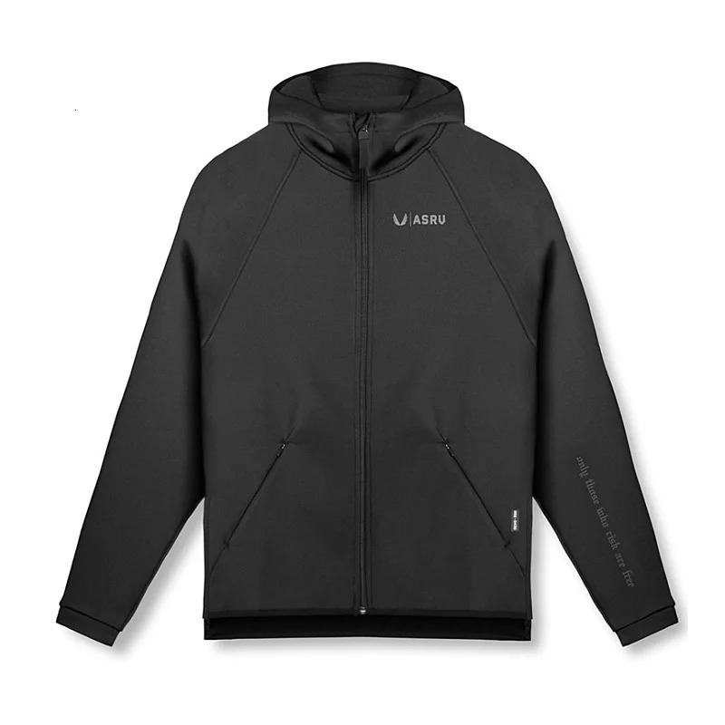 Gym mens hooded sweatshirt fitness zipper jacket casual 250408
