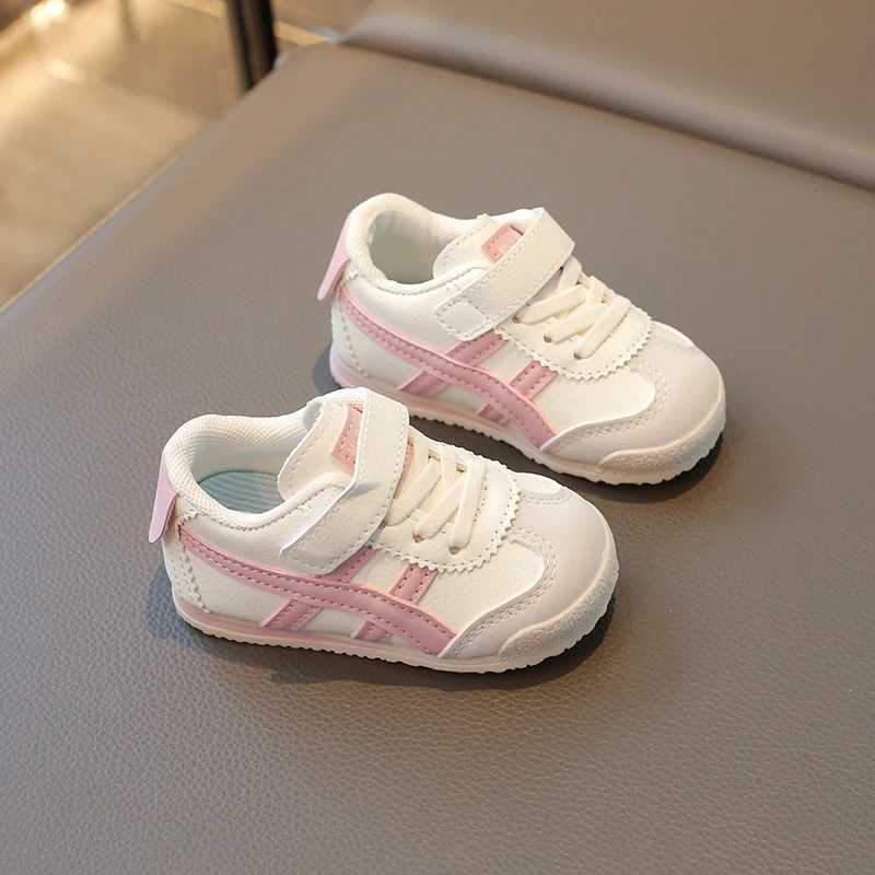 Childrens leisure sports shoes new fashion breathable boys leather running shoes childrens sports shoes spring and autumn baby walking shoes W250407