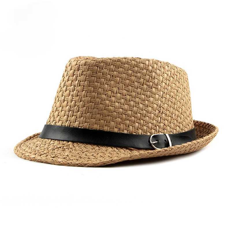 Jazz Hat Korean Fashion Simp Sun Hat Wens Summer Sunscreen Breathab Straw Hat for MenC250407